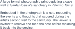 A large format photographic print